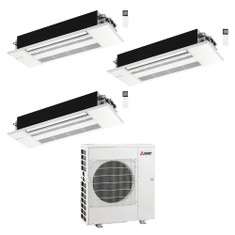 Immagine di Mitsubishi MLZ-KP Cassetta a una via Climatizzatore a cassetta trial split inverter | unità esterna R32 8.3 kW unità interne 9000+9000+9000 BTU MXZ-4F83VFHZ2+MLZ-KP[25|25|25]VG