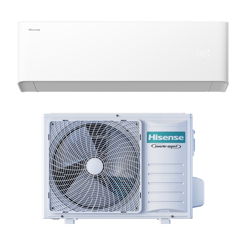 Immagine di Hisense UNI HB Climatizzatore a parete monosplit inverter Wi-Fi | unità esterna 2.6 kW unità interna 9000 BTU HB25XU0AG+AS25XU00W