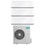 Immagine di Hisense ENERGY PRO X Climatizzatore a parete trial split inverter Wi-Fi bianco | unità esterna R32 12.5 kW unità interne 9000+12000+18000 BTU 5AMW125U4RTA+QH[25|35]XV3AG+QH[50]BV0AG