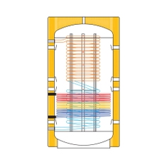 Immagine di ACV TST FAST 2E 2000 Puffer con produzione ACS a 2 energie, 2000 litri, con isolamento fornito assemblato 003234