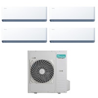 Immagine di Hisense UNI HB Climatizzatore a parete quadri split inverter Wi-Fi bianco | unità esterna R32 12.5 kW unità interne 7000+7000+7000+9000 BTU 5AMW125U4RTA+HB[20|20|20|25]XU0AG