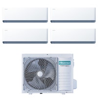 Immagine di Hisense UNI HB Climatizzatore a parete quadri split inverter Wi-Fi bianco | unità esterna R32 8 kW unità interne 7000+7000+7000+7000 BTU 4AMW81U4RJC+HB[20|20|20|20]XU0AG