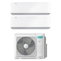 Immagine di Hisense ENERGY PRO X Climatizzatore a parete dual split inverter Wi-Fi bianco | unità esterna R32 10 kW unità interne 12000+18000 BTU 5AMW105U4RQC+QH[35]XV3AG+QH[50]BV0AG