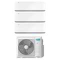 Immagine di Hisense ENERGY PRO X Climatizzatore a parete trial split inverter Wi-Fi bianco | unità esterna R32 10 kW unità interne 12000+12000+12000 BTU 5AMW105U4RQC+QH[35|35|35]XV3AG