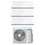 Immagine di Hisense ENERGY PRO X Climatizzatore a parete trial split inverter Wi-Fi bianco | unità esterna R32 10 kW unità interne 12000+12000+18000 BTU 5AMW105U4RQC+QH[35|35]XV3AG+QH[50]BV0AG