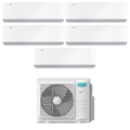 Immagine di Hisense ENERGY PRO X Climatizzatore a parete penta split inverter Wi-Fi bianco | unità esterna R32 10 kW unità interne 9000+9000+9000+9000+9000 BTU 5AMW105U4RQC+QH[25|25|25|25|25]XV3AG
