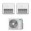 Immagine di Hisense CONSOLE Climatizzatore console da pavimento dual split inverter bianco | unità esterna R32 10 kW unità interne 12000+18000 BTU 5AMW105U4RQC+AKT[35|52]UR4RK8