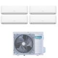 Immagine di Hisense HI COMFORT Climatizzatore a parete quadri split inverter Wi-Fi bianco | unità esterna R32 8 kW unità interne 9000+9000+9000+9000 BTU 4AMW81U4RJC+CF[25|25|25|25]YR4BG
