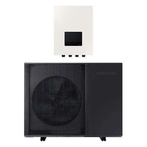 Immagine di Samsung EHS MONO HT QUIET R32 pompa di calore monofase Inverter 8 kW con kit di controllo per EHS Mono con AI home integrato AE080BXYDEG/EU+MIM-E03FN