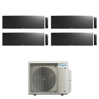 Immagine di Daikin EMURA Climatizzatore a parete quadri split inverter Wi-Fi nero | unità esterna R32 7.8 kW unità interne 9000+9000+15000+18000 BTU 5MXM90A9+FTXJ[25|25|42|50]AB9