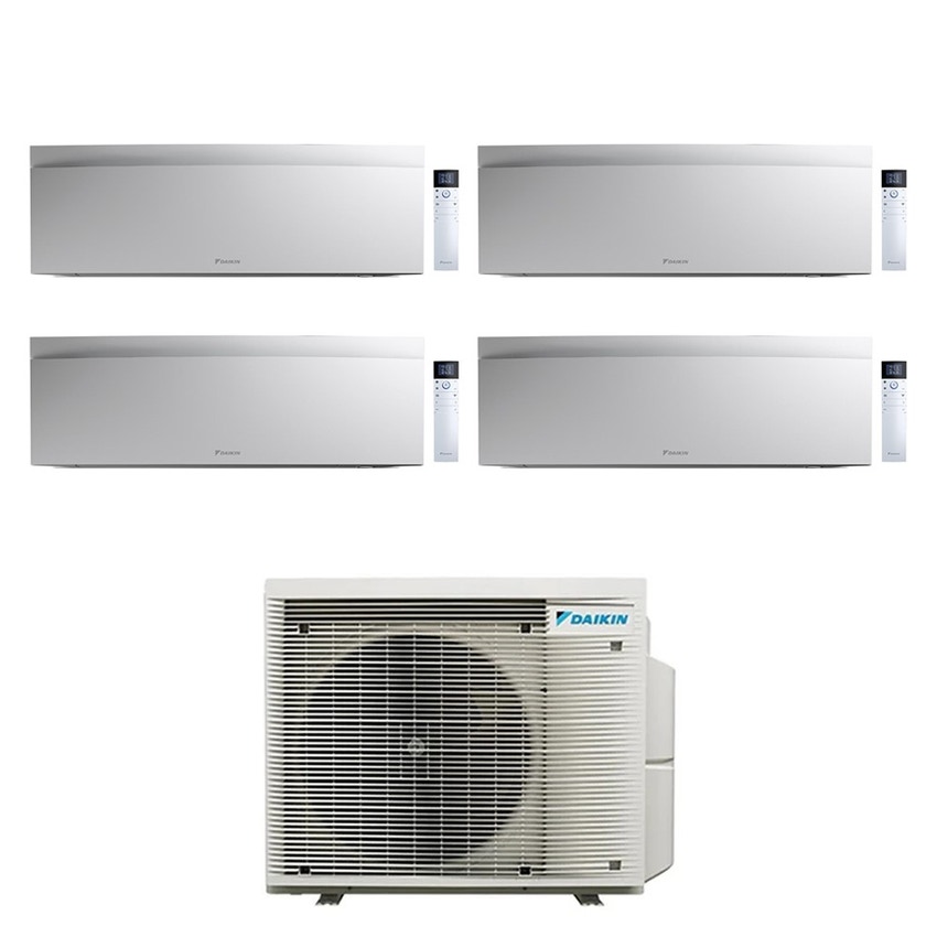 Immagine di Daikin EMURA Climatizzatore a parete quadri split inverter Wi-Fi bianco | unità esterna R32 7.8 kW unità interne 9000+9000+12000+12000 BTU 5MXM90A9+FTXJ[25|25|35|35]AW9