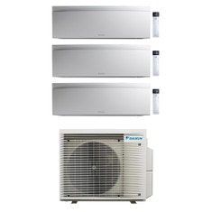 Immagine di Daikin EMURA Climatizzatore a parete trial split inverter Wi-Fi bianco | unità esterna R32 6.8 kW unità interne 7000+7000+7000 BTU 4MXM68A9+FTXJ[20|20|20]AW9