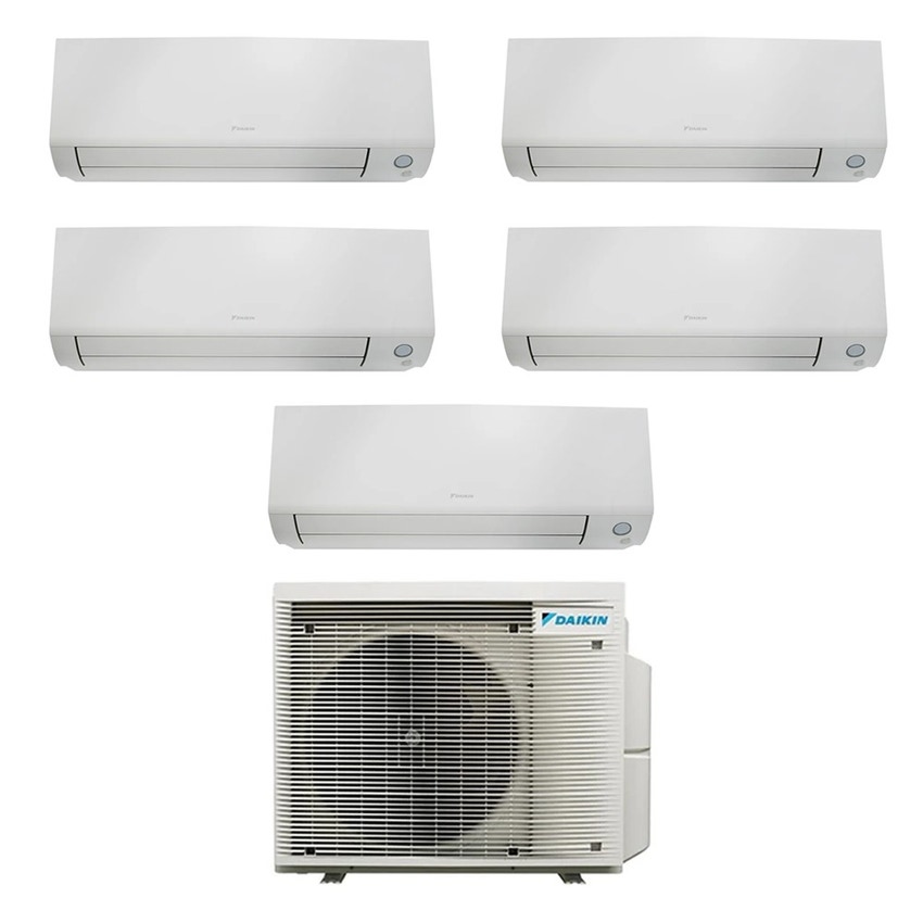 Immagine di Daikin PERFERA ALL SEASON Climatizzatore a parete penta split inverter Wi-Fi bianco | unità esterna R32 7.8 kW unità interne 5000+5000+9000+9000+21000 BTU 5MXM90A9+CTXM[15|15]A+FTXM[25|25|60]A