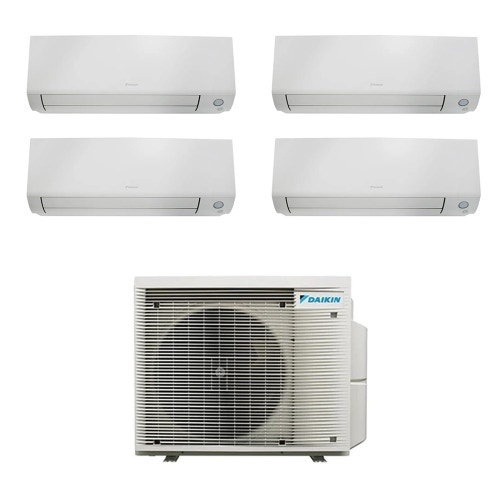 Immagine di Daikin PERFERA ALL SEASON Climatizzatore a parete quadri split inverter Wi-Fi bianco | unità esterna R32 6.8 kW unità interne 5000+5000+5000+21000 BTU 4MXM68A9+CTXM[15|15|15]A+FTXM[60]A