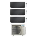 Immagine di Daikin STYLISH Climatizzatore a parete trial split inverter Wi-Fi nero | unità esterna R32 6.8 kW unità interne 7000+15000+15000 BTU 4MXM68A9+FTXA[20|42|42]CB