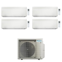 Immagine di Daikin STYLISH Climatizzatore a parete quadri split inverter Wi-Fi bianco | unità esterna R32 7.8 kW unità interne 5000+7000+12000+18000 BTU 5MXM90A9+CTXA[15]CW+FTXA[20|35|50]CW