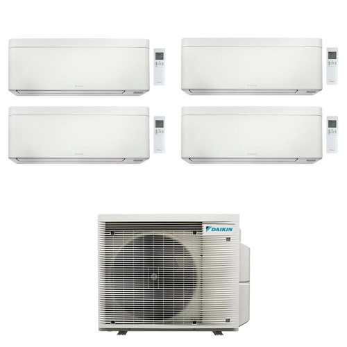 Immagine di Daikin STYLISH Climatizzatore a parete quadri split inverter Wi-Fi bianco | unità esterna R32 7.8 kW unità interne 5000+5000+7000+7000 BTU 5MXM90A9+CTXA[15|15]CW+FTXA[20|20]CW