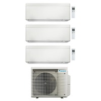 Immagine di Daikin STYLISH Climatizzatore a parete trial split inverter Wi-Fi bianco | unità esterna R32 7.4 kW unità interne 7000+18000+18000 BTU 4MXM80A9+FTXA[20|50|50]CW