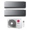 Immagine di LG ARTCOOL Mirror AI Climatizzatore a parete dual split inverter Wi-Fi mirror | unità esterna R32 4.7 kW unità interne 12000+12000 BTU MU2R17.U13+AA[12|12]SP.NS1