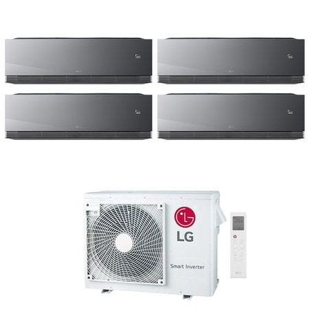Immagine di LG ARTCOOL Mirror AI Climatizzatore a parete quadri split inverter Wi-Fi mirror | unità esterna R32 7 kW unità interne 9000+9000+9000+9000 BTU MU4R25.U22+AA[09|09|09|09]SP.NS1