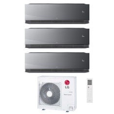 Immagine di LG ARTCOOL Mirror AI Climatizzatore a parete trial split inverter Wi-Fi mirror | unità esterna R32 7.9 kW unità interne 12000+12000+12000 BTU MU4R27.U42+AA[12|12|12]SP.NS1