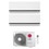 Immagine di LG DUALCOOL Deluxe AI Climatizzatore a parete dual split inverter Wi-Fi bianco | unità esterna R32 4.1 kW unità interne 9000+9000 BTU MU2R15.U13+H[09|09]S1DA.NS1