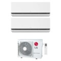Immagine di LG DUALCOOL Deluxe AI Climatizzatore a parete dual split inverter Wi-Fi bianco | unità esterna R32 7 kW unità interne 9000+9000 BTU MU4R25.U22+H[09|09]S1DA.NS1