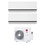 Immagine di LG DUALCOOL Deluxe AI Climatizzatore a parete dual split inverter Wi-Fi bianco | unità esterna R32 7.9 kW unità interne 9000+9000 BTU MU4R27.U42+H[09|09]S1DA.NS1