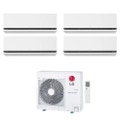 Immagine di LG DUALCOOL Deluxe AI Climatizzatore a parete quadri split inverter Wi-Fi bianco | unità esterna R32 8.8 kW unità interne 9000+9000+9000+9000 BTU MU5R30.U42+H[09|09|09|09]S1DA.NS1