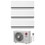 Immagine di LG DUALCOOL Deluxe AI Climatizzatore a parete trial split inverter Wi-Fi bianco | unità esterna R32 5.3 kW unità interne 9000+9000+9000 BTU MU3R19.U23+H[09|09|09]S1DA.NS1