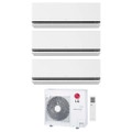 Immagine di LG DUALCOOL Deluxe AI Climatizzatore a parete trial split inverter Wi-Fi bianco | unità esterna R32 8.8 kW unità interne 9000+9000+9000 BTU MU5R30.U42+H[09|09|09]S1DA.NS1