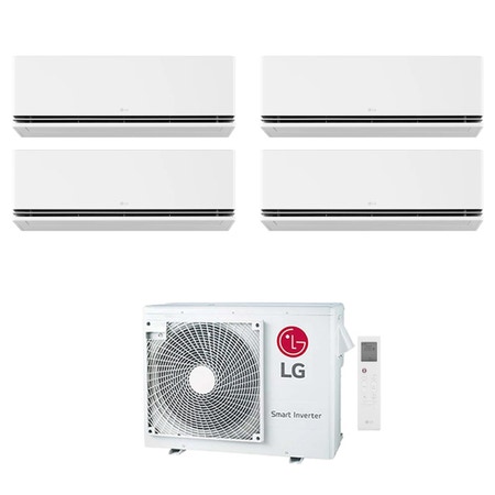 Immagine di LG DUALCOOL Premium AI Climatizzatore a parete quadri split inverter Wi-Fi bianco | unità esterna R32 7 kW unità interne 9000+9000+9000+12000 BTU MU4R25.U22+H[09|09|09|12]S1PA.NS1