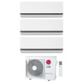 Immagine di LG DUALCOOL Premium AI Climatizzatore a parete trial split inverter Wi-Fi bianco | unità esterna R32 7 kW unità interne 9000+9000+9000 BTU MU4R25.U22+H[09|09|09]S1PA.NS1