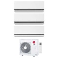 Immagine di LG DUALCOOL Premium AI Climatizzatore a parete trial split inverter Wi-Fi bianco | unità esterna R32 8.8 kW unità interne 9000+9000+9000 BTU MU5R30.U42+H[09|09|09]S1PA.NS1