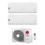 Immagine di LG LIBERO SMART Climatizzatore a parete dual split inverter Wi-Fi bianco | unità esterna R32 4.7 kW unità interne 7000+9000 BTU MU2R17.U13+MS[07]ET.NSA+S[09]EC.NSJS