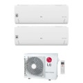 Immagine di LG LIBERO SMART Climatizzatore a parete dual split inverter Wi-Fi bianco | unità esterna R32 7 kW unità interne 12000+24000 BTU MU4R25.U22+S[12]EC.NSJS+S[24]EC.NSKS