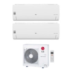 Immagine di LG LIBERO SMART Climatizzatore a parete dual split inverter Wi-Fi bianco | unità esterna R32 7.9 kW unità interne 7000+9000 BTU MU4R27.U42+MS[07]ET.NSA+S[09]EC.NSJS
