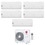 Immagine di LG LIBERO SMART Climatizzatore a parete penta split inverter Wi-Fi bianco | unità esterna R32 8.8 kW unità interne 9000+9000+9000+9000+9000 BTU MU5R30.U42+S[09|09|09|09|09]EC.NSJS