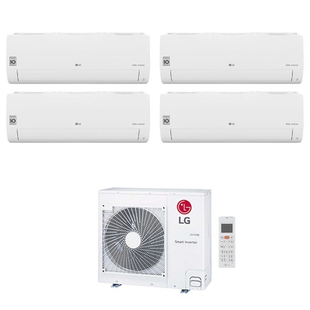 Immagine di LG LIBERO SMART Climatizzatore a parete quadri split inverter Wi-Fi bianco | unità esterna R32 8.8 kW unità interne 7000+7000+7000+9000 BTU MU5R30.U42+MS[07|07|07]ET.NSA+S[09]EC.NSJS