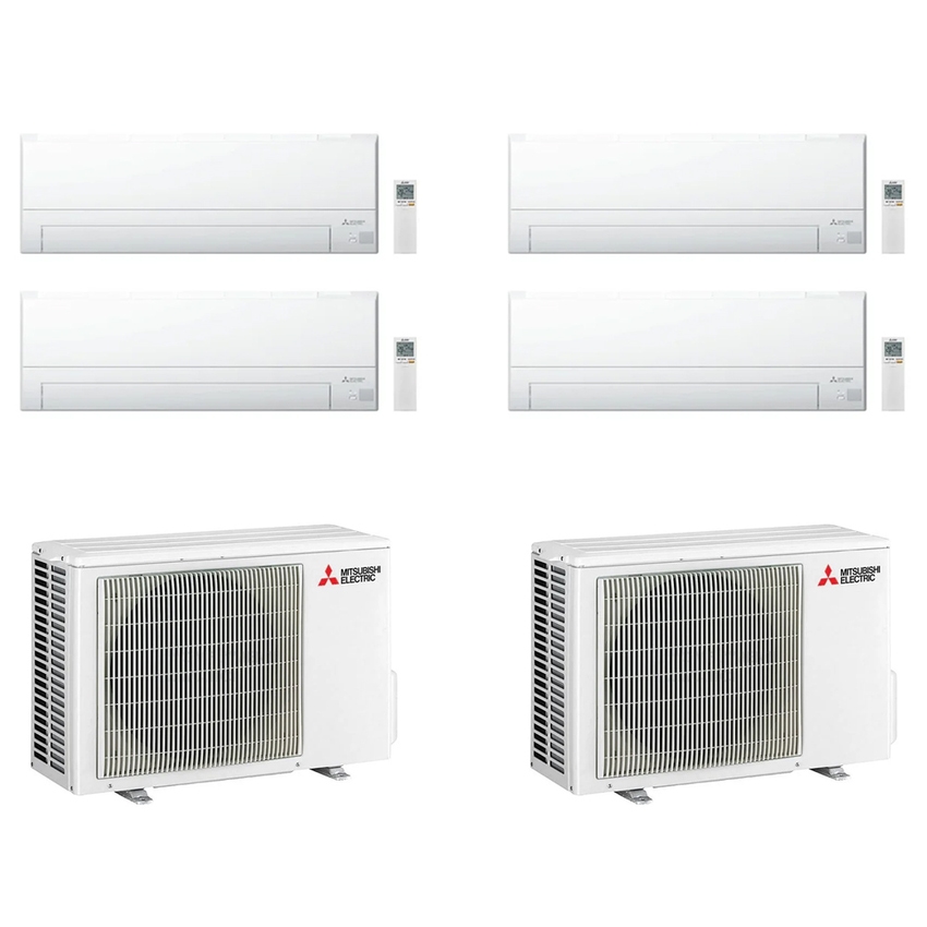 Immagine di Mitsubishi MSZ-BT R32 Soluzione composta da dualsplit 9000+12000 BTU e dual split 9000+9000 BTU SETMSZ-BT-9-12