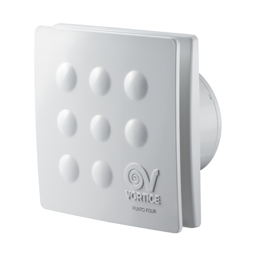 Immagine di Vortice PUNTO FOUR 120 TIMER MFO 120/5"T aspiratore elicoidale da muro, con timer elettronico 11148