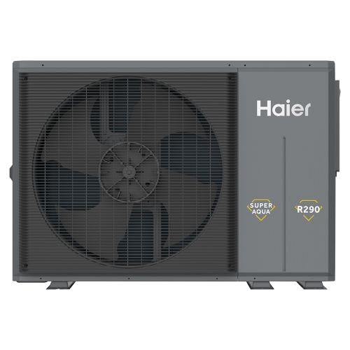 Immagine di Haier R290 SPLIT Sistema composto da pompa di calore Inverter 16 kW trifase e modulo idronico con resistenza di backup 2+4 AW16NHVGHA+HU16NWAHYAE3