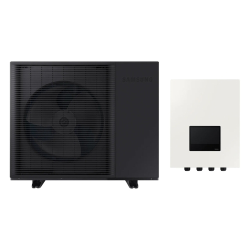 Immagine di Samsung EHS MONO R290 Sistema integrato composto da pompa di calore monofase 8 kW con kit di controllo per EHS Mono con AI home integrato AE080CXYDEK/EU+MIM-E03FN