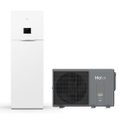 Immagine di Haier ALL IN ONE R290 Sistema composto da pompa di calore Inverter 10 kW monofase e modulo idronico 200 litri per produzione ACS con resistenza di backup 1+2 AW102HUGHA+HU102F20AHYA
