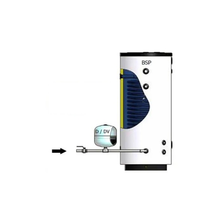 Immagine di Elbi BSV-300 bollitore vetrificato da 273 litri, con scambiatore fisso A3A0L51 PGP75