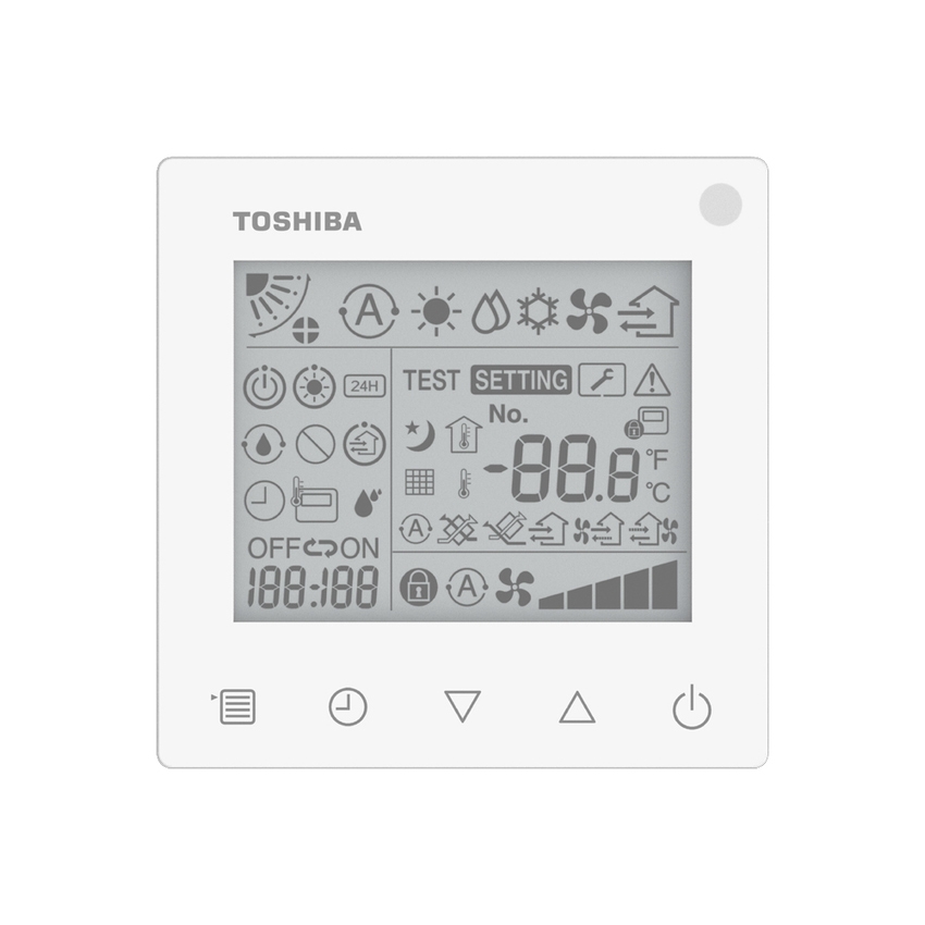 Immagine di Toshiba Comando a filo semplificato, con timer, conta ore e spegnimento RBC-ASCU32Y-E