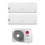 Immagine di LG LIBERO SMART Climatizzatore a parete dual split inverter Wi-Fi bianco | unità esterna R32 4.7 kW unità interne 7000+9000 BTU MU2R17.U13+MS[07]ET.NSA+S[09]EC.NSJS
