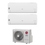 Immagine di LG LIBERO SMART R32 Climatizzatore a parete dual split inverter Wi-Fi bianco | unità esterna 6.2 kW unità interne 7000+18000 BTU MU3R21.U23+MS07ET.NSA+S18ET.NSKS