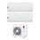 Immagine di LG LIBERO SMART R32 Climatizzatore a parete dual split inverter Wi-Fi bianco | unità esterna 7.9 kW unità interne 7000+12000 BTU MU4R27.U42+MS07ET.NSA+S12ET.NSJS