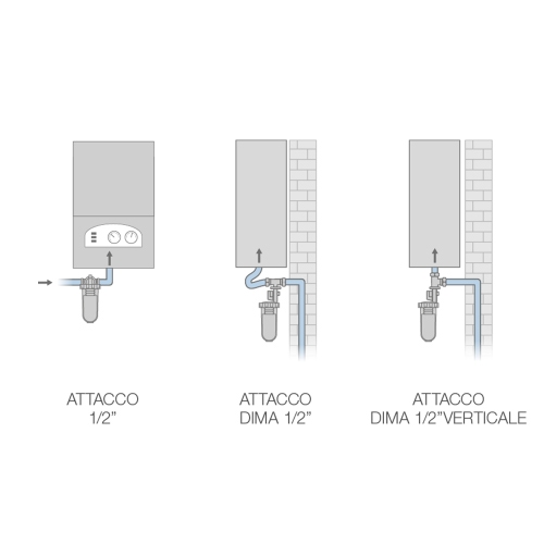 Immagine di Gel DOSAPHOS 250 FAST 1/2” dosatore proporzionale anticalcare e anticorrosione, con ricarica in polvere, attacchi 1/2" 10503090